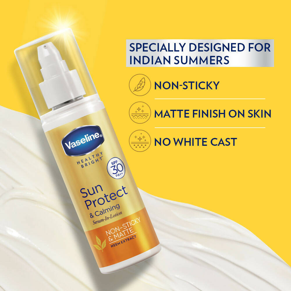 Vaseline Sun Protect & Calming Serum in Lotion with SPF 30 | Grocsy