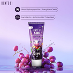 Dente91 Kids Toothpaste Protects Against Dental Caries & Hypersensitivity Fluoride Free Grape Flavour | Grocsy