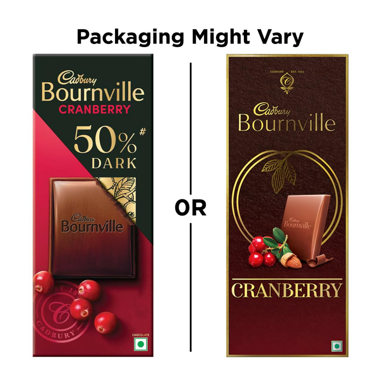 Cadbury Bournville Cranberry Dark Chocolate Bar | Grocsy