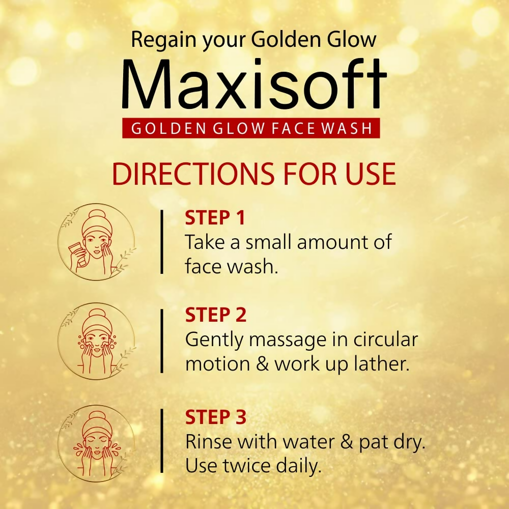 Maxisoft Golden Glow Face Wash | Grocsy