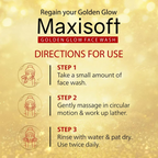 Maxisoft Golden Glow Face Wash | Grocsy