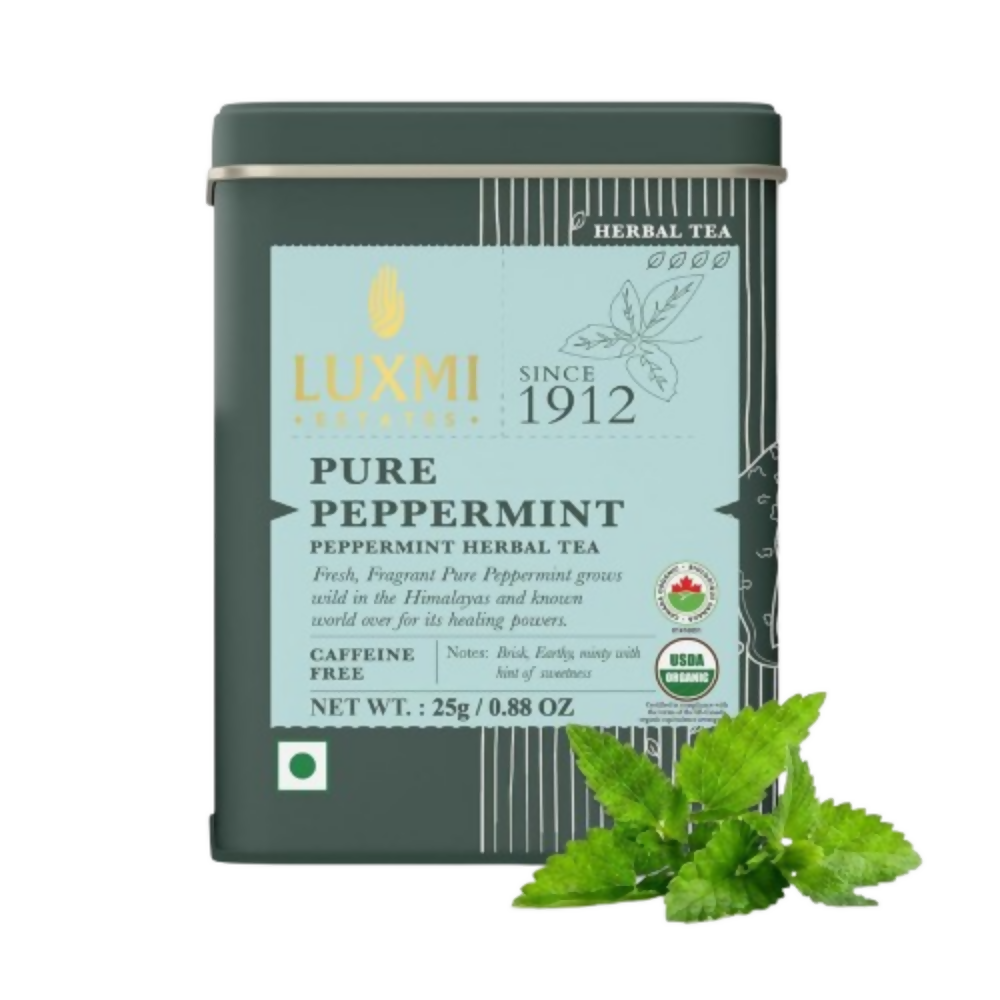 Luxmi Estates Pure Peppermint Organic Herbal Infusion | Grocsy