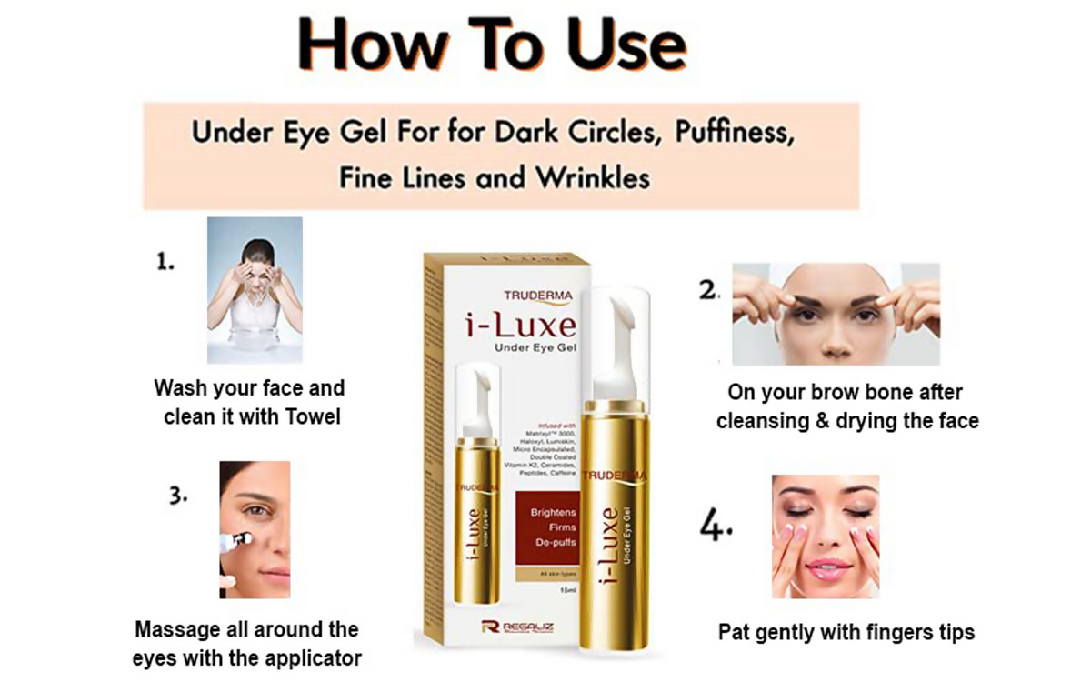 Truderma i-Luxe Under Eye Gel | Grocsy