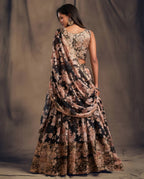 Lehenga Mart Designer Bollywood Style Wedding Wear Lehenga Choli - Black | Grocsy