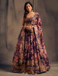 Lehenga Mart Designer Bollywood Style Wedding Wear Lehenga Choli - Purple | Grocsy
