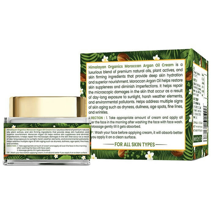 Himalayan Organics Moroccan Argan Oil Face Cream | Grocsy