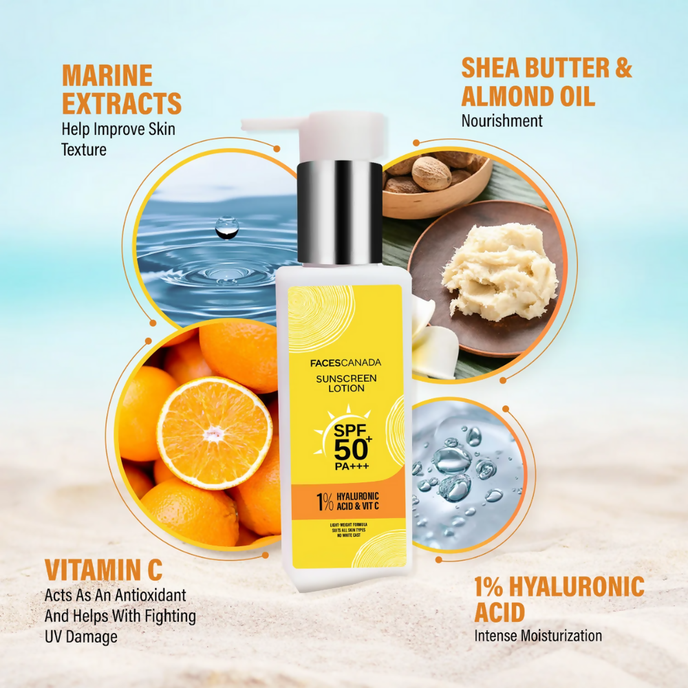 Faces Canada Sunscreen Lotion | Grocsy
