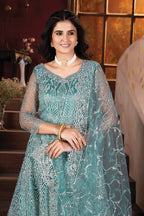 Lehenga Mart Designer Aqua Bollywood Style Bridal Lehenga Choli - Aqua-Blue | Grocsy