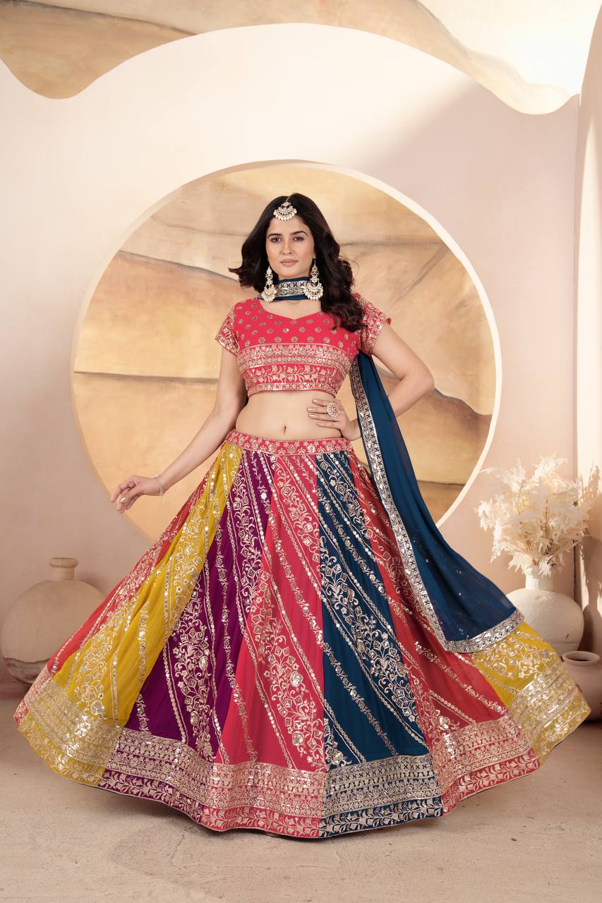 Lehenga Mart Glamorous Designer Lehenga Choli for Bridal and Bridesmaids Wedding Wear Choli | Grocsy