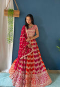 Lehenga Mart Designer Bollywood Style Wedding Wear Lehenga Choli - Pink | Grocsy
