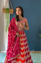 Lehenga Mart Designer Bollywood Style Wedding Wear Lehenga Choli - Pink | Grocsy