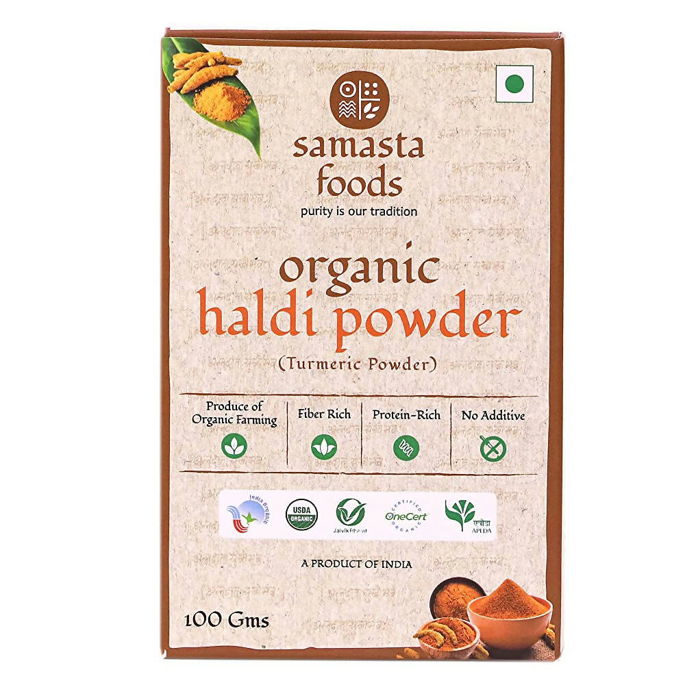 Samasta Foods Organic Haldi Powder (Turmeric Powder) | Grocsy