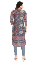 Snehal Creations Cherished Coral Digital Print Masleen Long Kurti Tunic | Grocsy