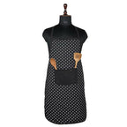 Kuber Industries Kitchen Apron Restaurant & Chef For Women & Men-Black | Grocsy