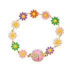 trueBrowns X Voylla Colourful Flowers Kid's Thread Rakhi For Kids | Grocsy