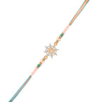 trueBrowns X Voylla Men's Pastel Designer American Diamond Beaded Thread Rakhi For Brother | Grocsy