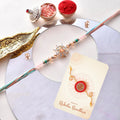 trueBrowns X Voylla Men's Pastel Designer American Diamond Beaded Thread Rakhi For Brother | Grocsy