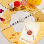 trueBrowns X Voylla Men's Om Beaded Thread Rakhi For Brother | Grocsy