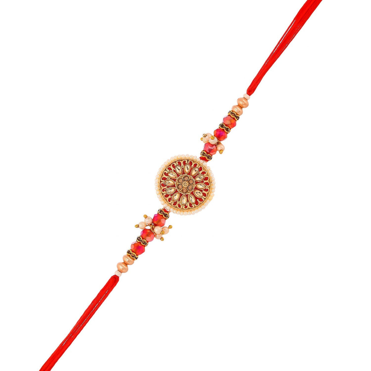 trueBrowns X Voylla Bejewelled And Beaded Men's Thread Rakhi For Brother | Grocsy