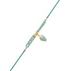 trueBrowns X Voylla Turquoise Beads Kid's Fruit Motif Rakhi For Kids | Grocsy