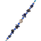 trueBrowns X Voylla Blue Beads Bohemian Motif Thread Rakhi For Brother | Grocsy