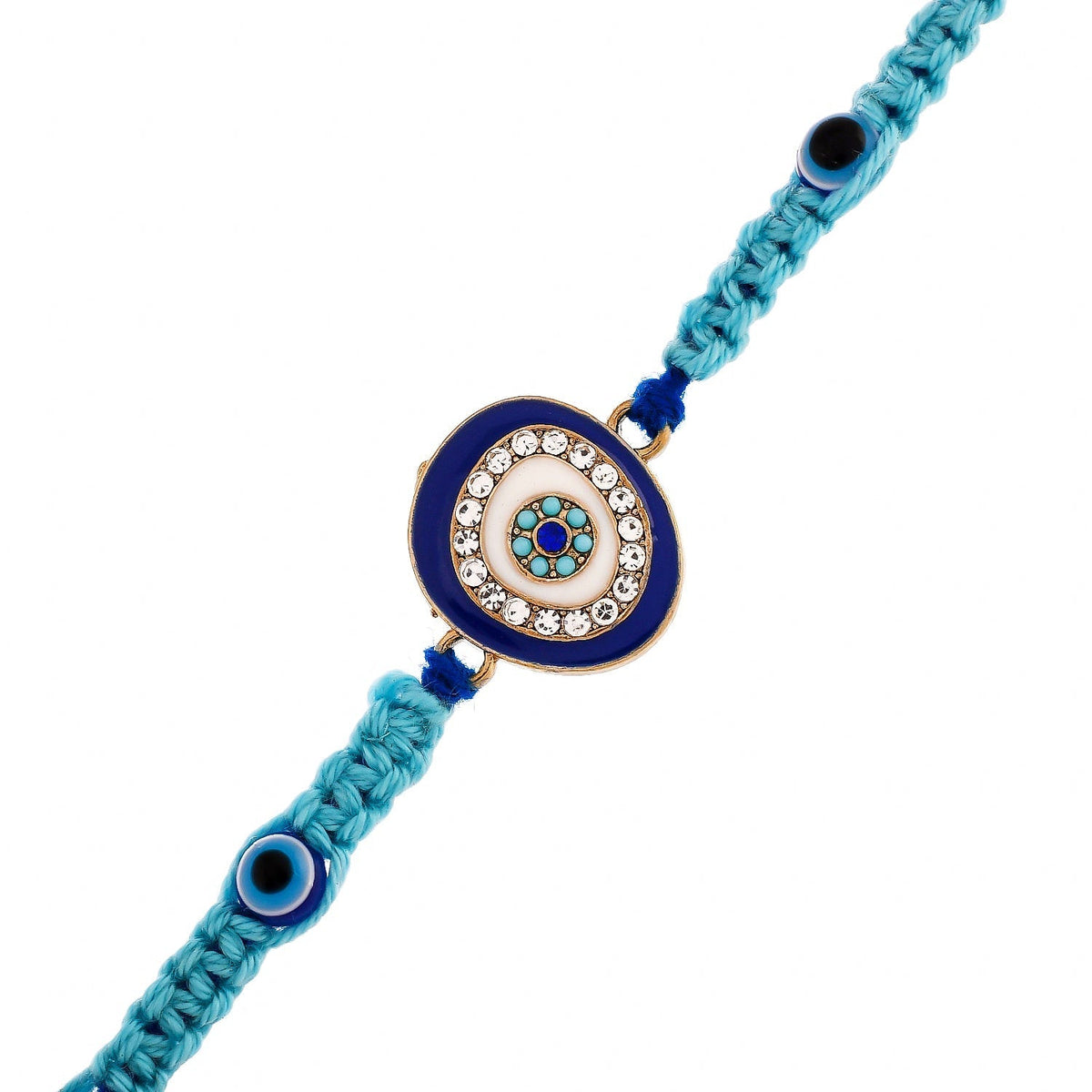 trueBrowns X Voylla Evil Eye Men's Thread Rakhi For Brother | Grocsy