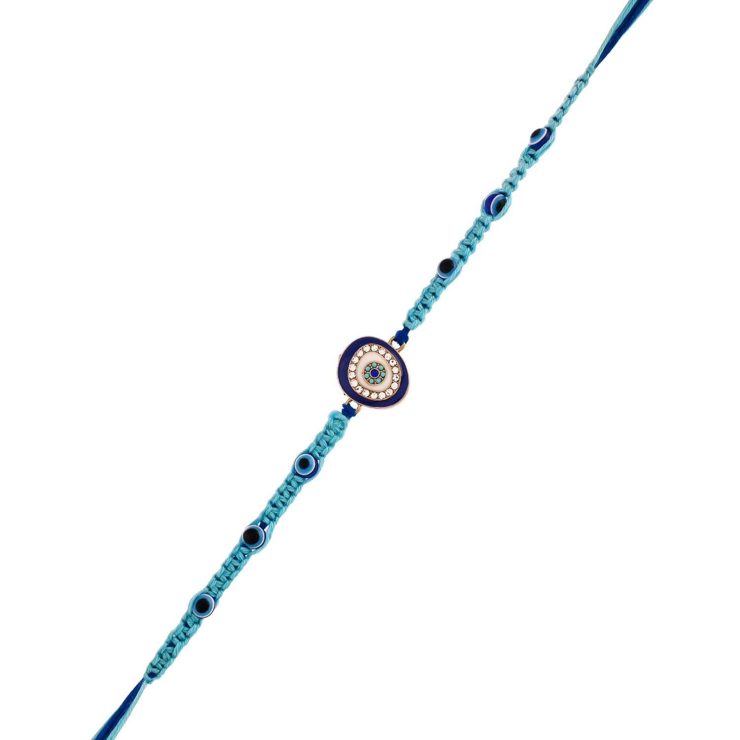 trueBrowns X Voylla Evil Eye Men's Thread Rakhi For Brother | Grocsy