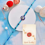 trueBrowns X Voylla Evil Eye Men's Thread Rakhi For Brother | Grocsy