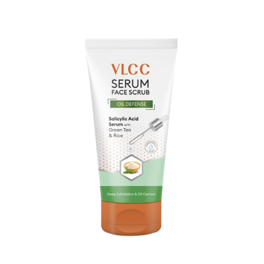 VLCC Oil Defense Scrub With Salicylic Acid Serum Green Tea & Rice | Grocsy