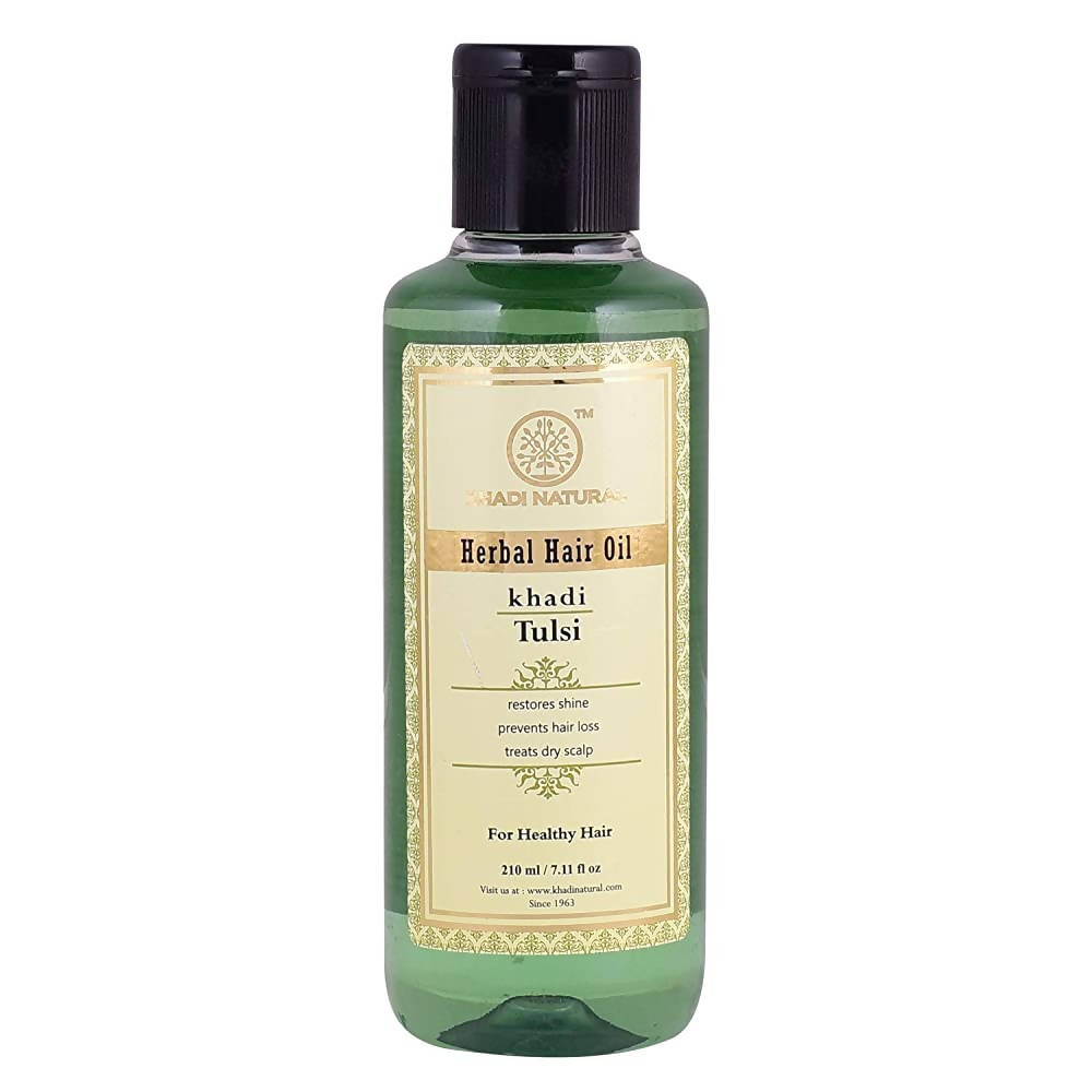 Khadi Natural Tulsi Hair Oil | Grocsy