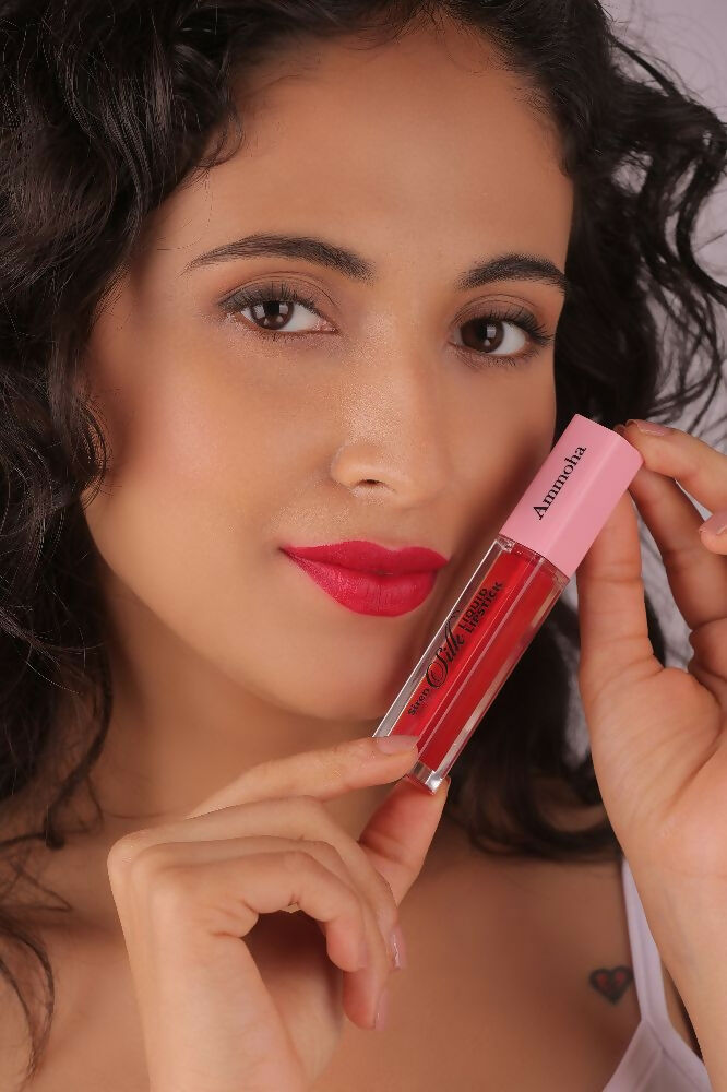Ammoha Cosmetics Long-Lasting, Matte-Finished Happy Hibiscus Color Liquid Lipstick | Grocsy