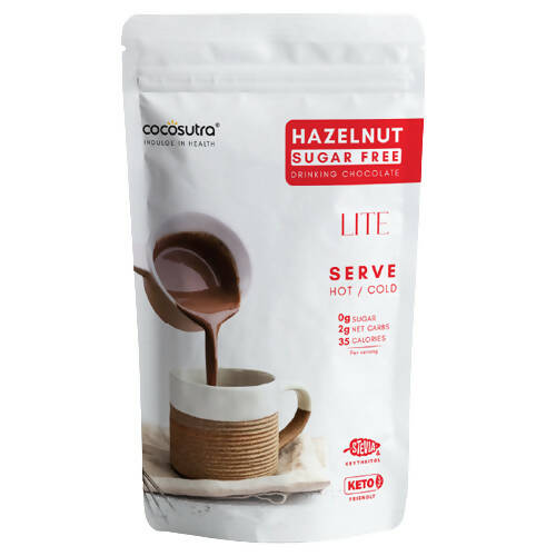 Cocosutra Lite - Hazelnut Sugar Free Drinking Chocolate Mix | Grocsy