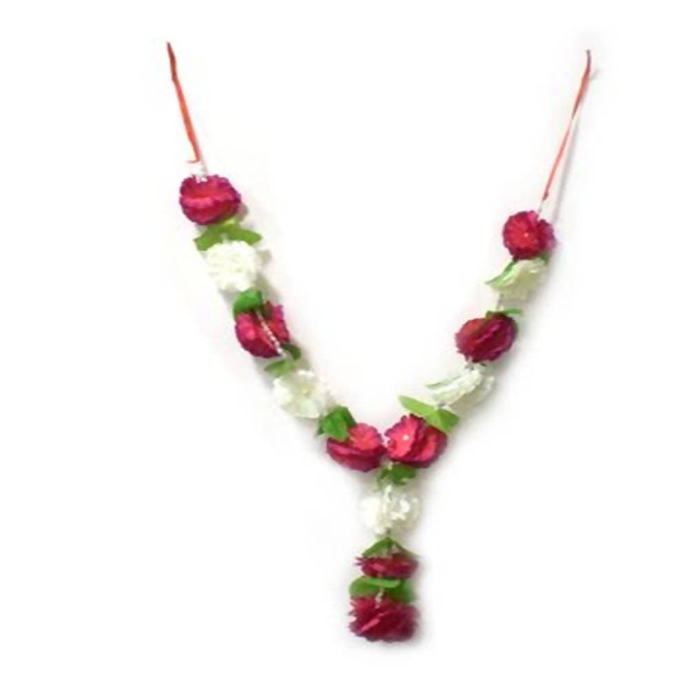 Puja N Pujari Rose Flowers Garland For God Idol | Grocsy
