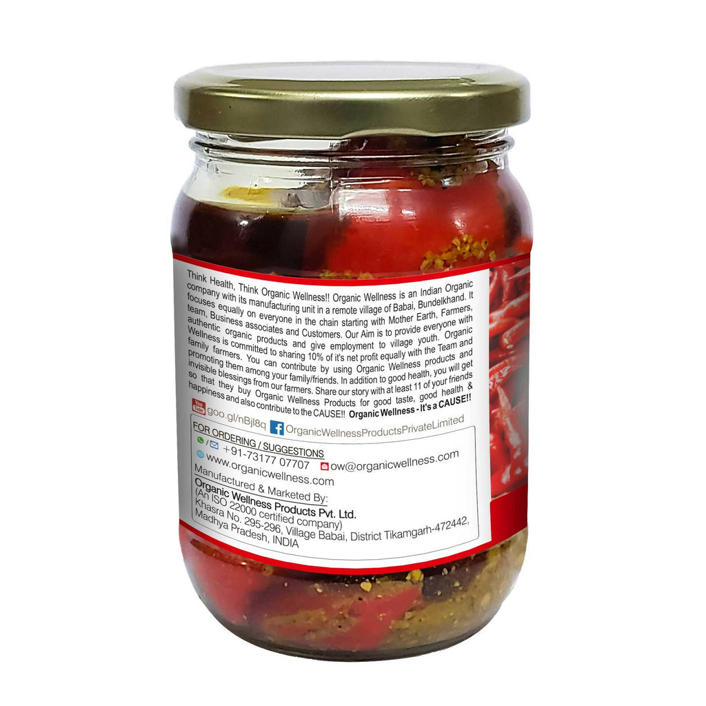 Organic Wellness Red Chilli Pickle | Grocsy