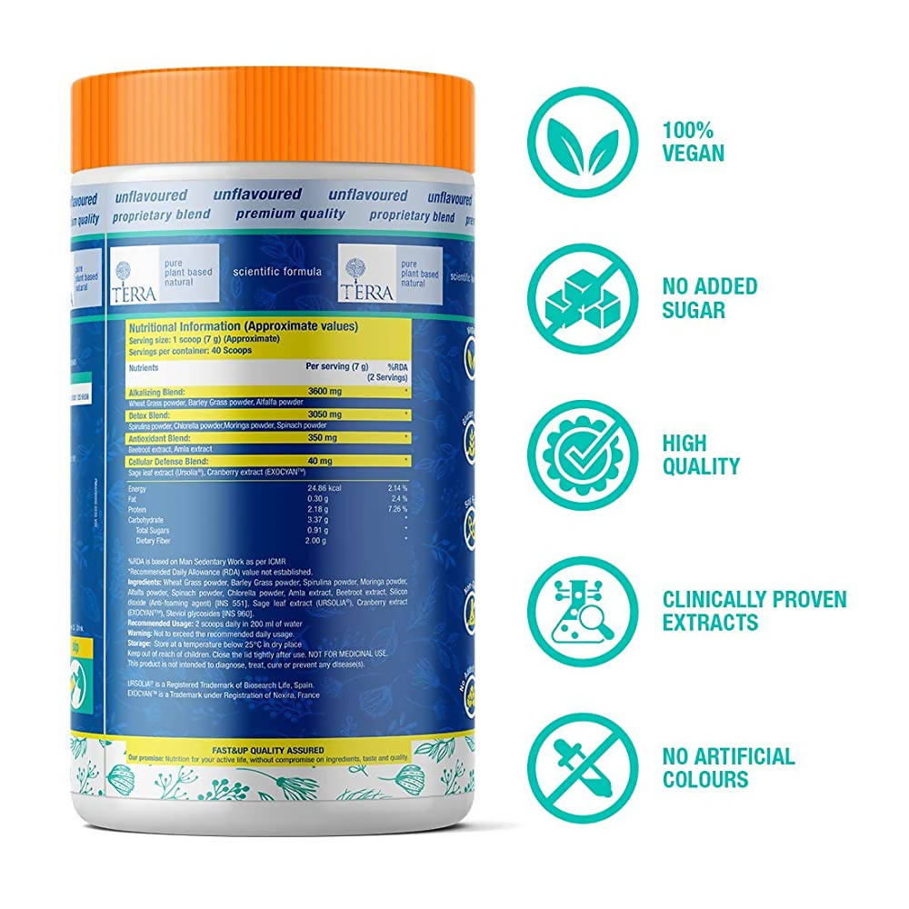 Fast&Up Active Greens Supplement | Grocsy
