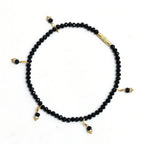 Mominos Fashion Kamal Johar Black Beads Anklets | Grocsy