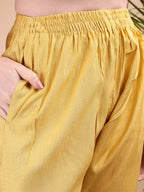 Hand Embroidered Co Ords, Yellow - Hiral Fashion | Grocsy
