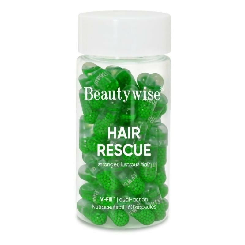 Beautywise Hair Rescue - Keratin & Biotin in Avocado Oil - Dual-Action Capsules | Grocsy