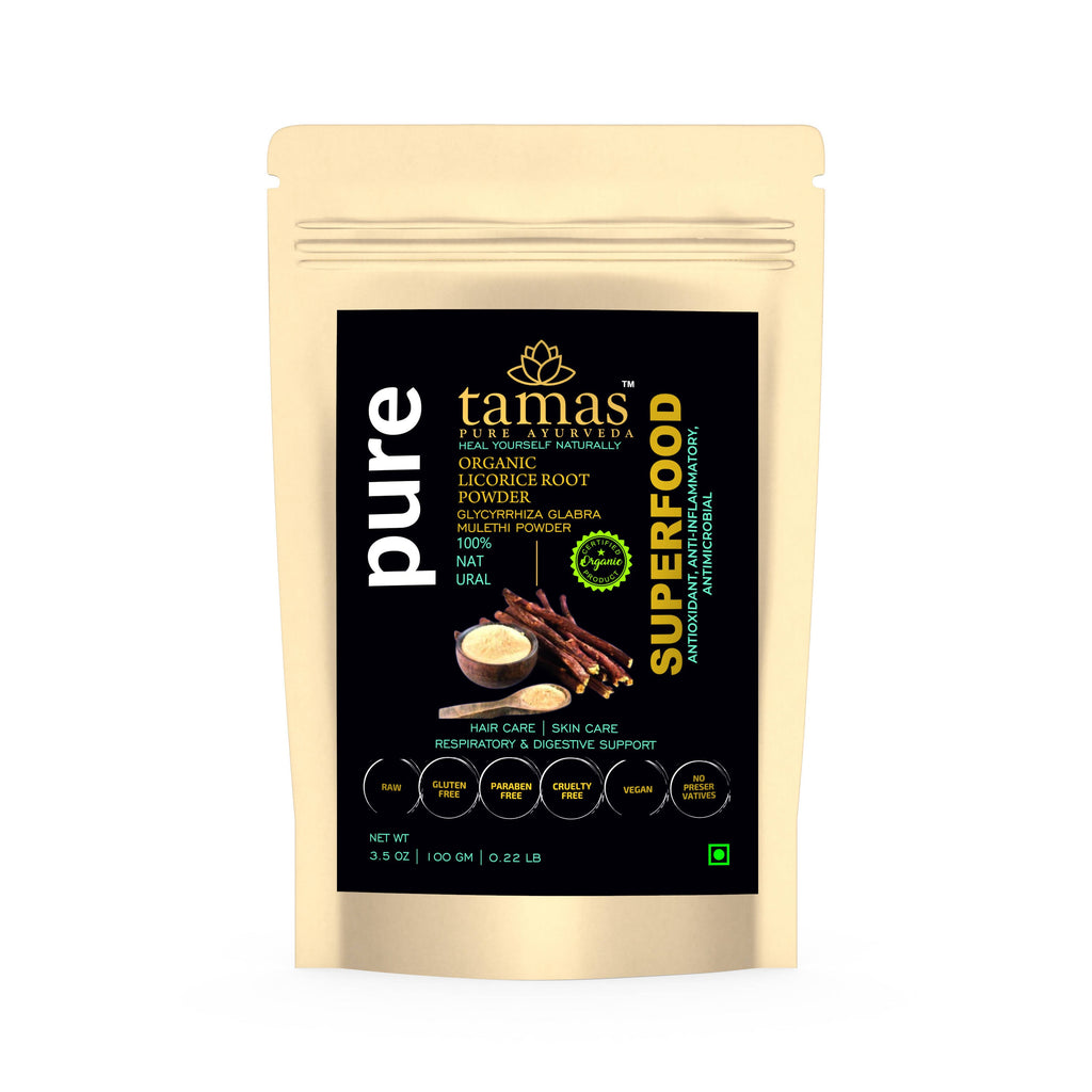 Tamas Pure Ayurveda Superfood Organic Licorice Root Powder | Grocsy