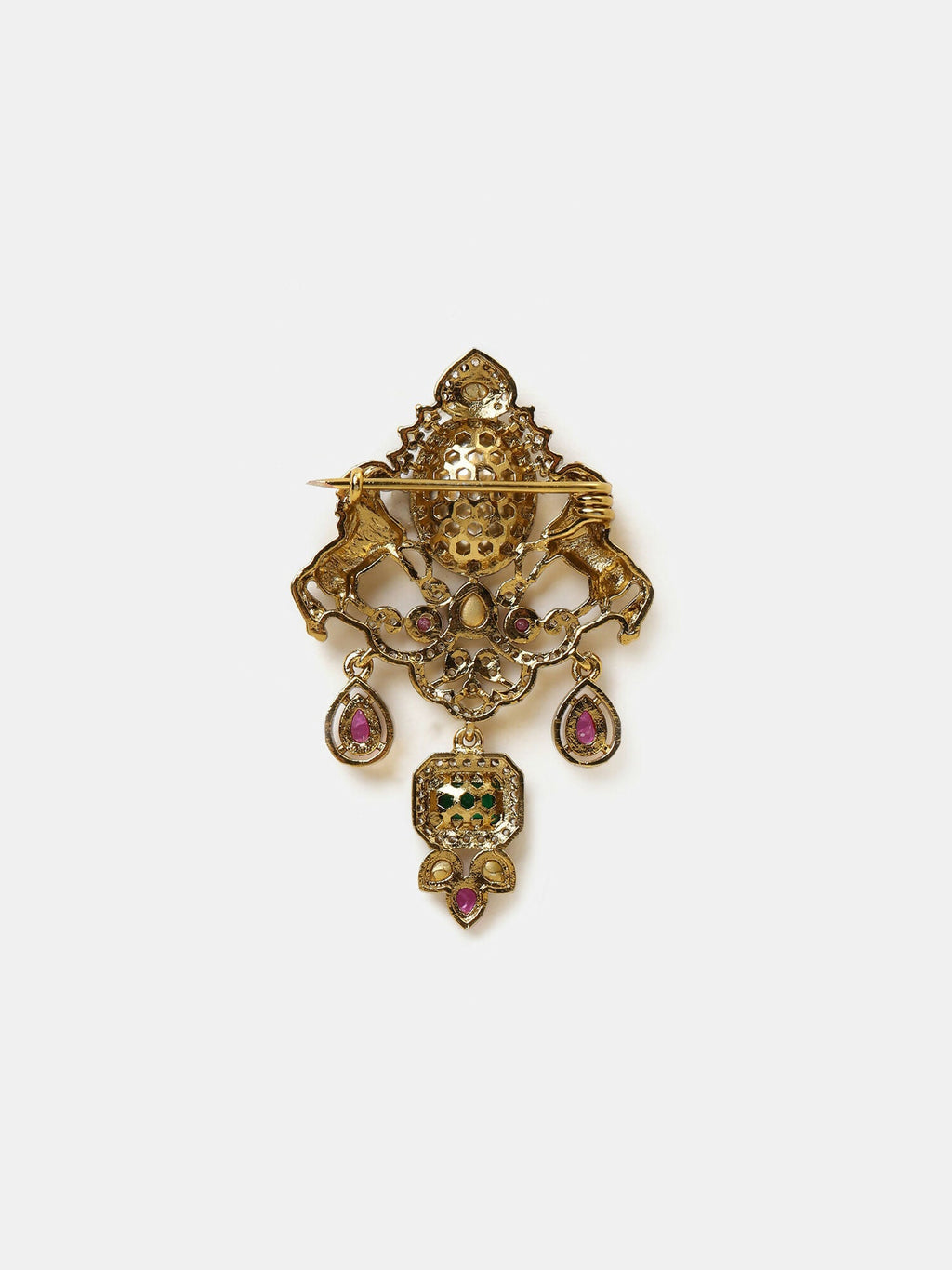 Ruby Raang Emerald Grace Brooch | Grocsy