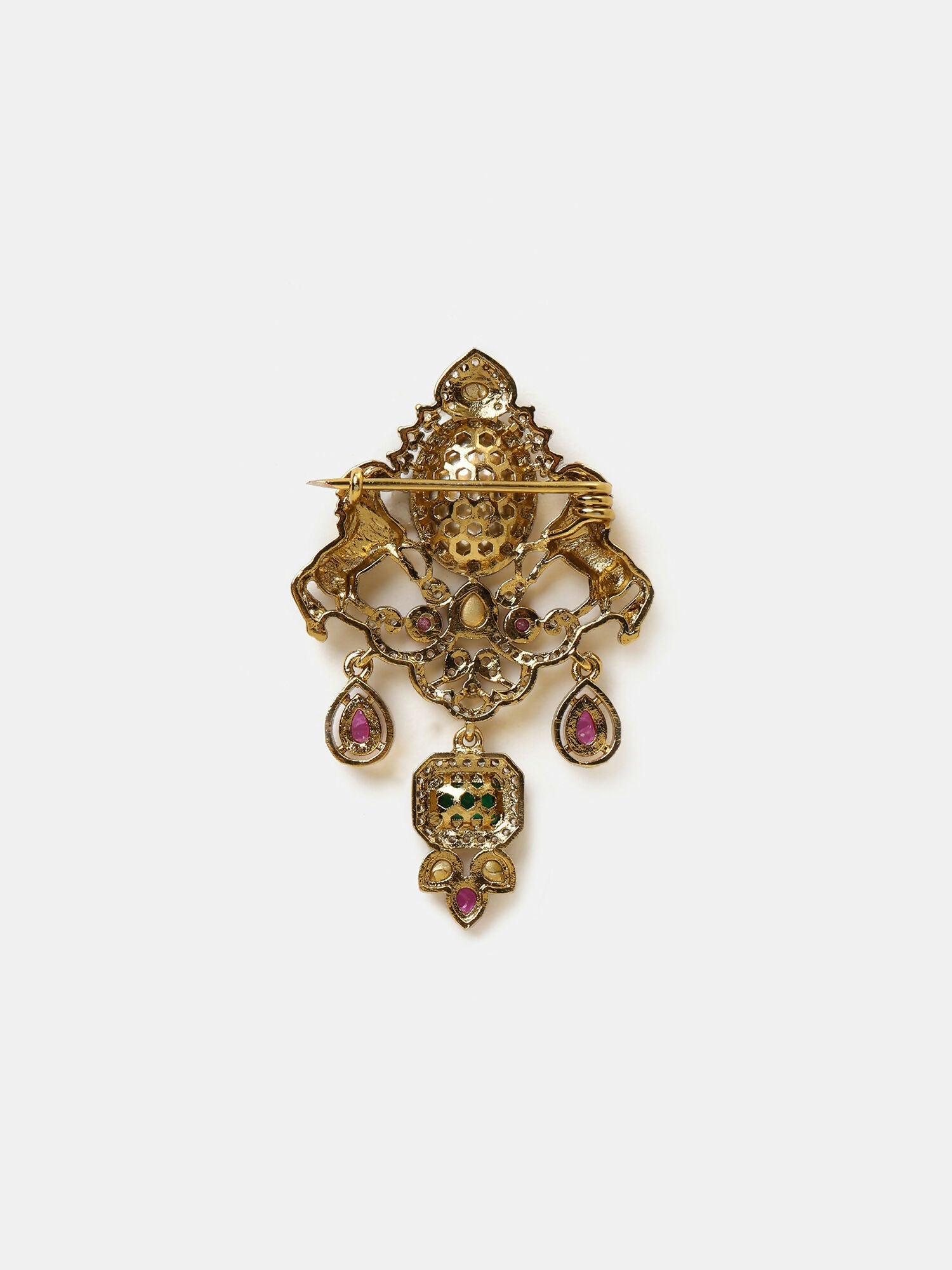 Ruby Raang Emerald Grace Brooch | Grocsy