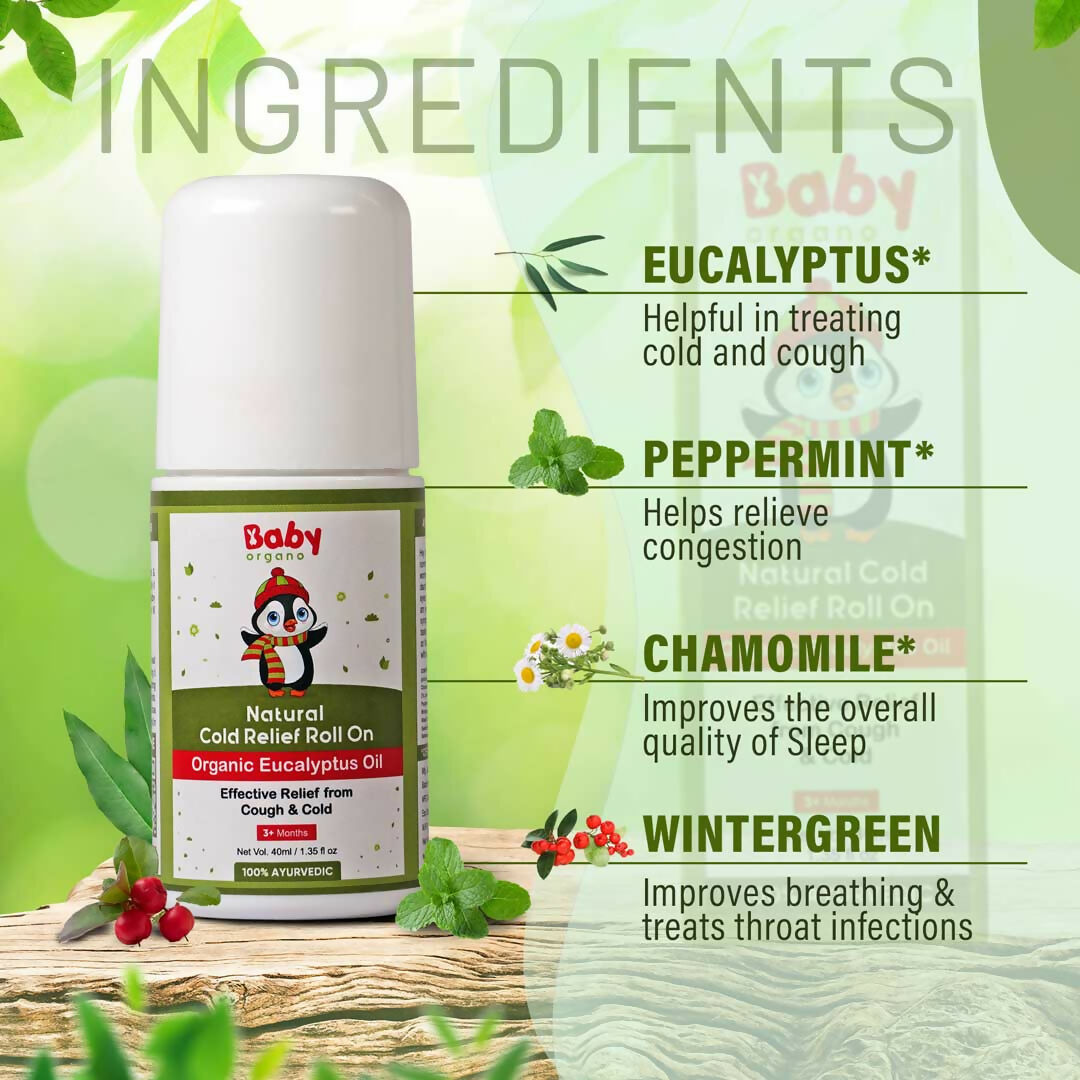 Babyorgano Natural Cold Relief Roll On | Grocsy