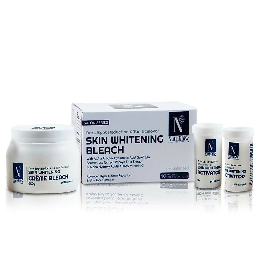 NutriGlow Advanced Organics Cream Bleach Kit | Grocsy