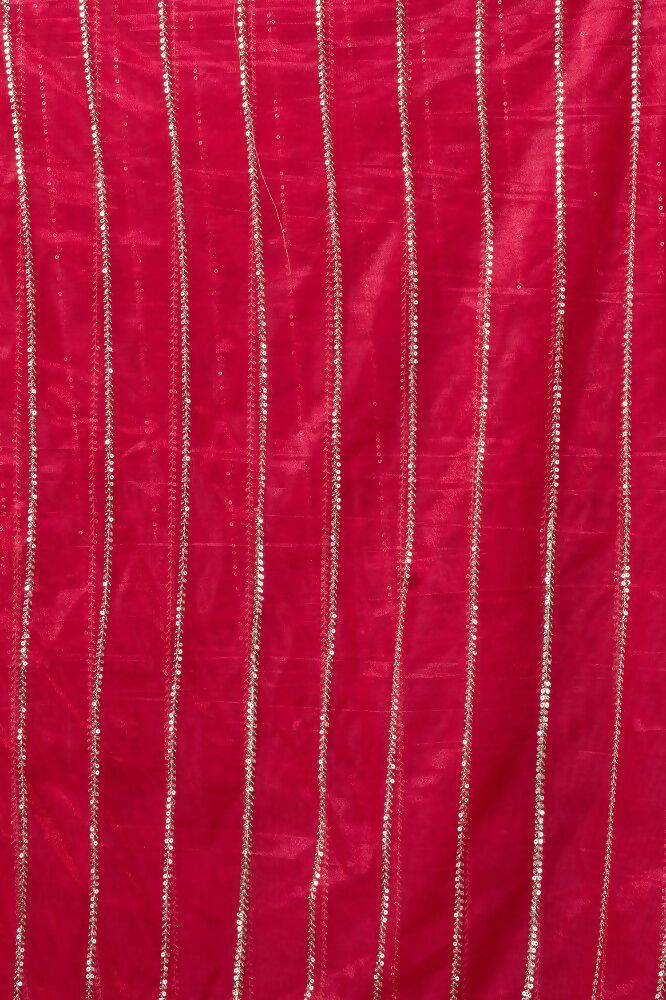 Joban Fashion Rani Pink Net Party Wear Sarees | Grocsy