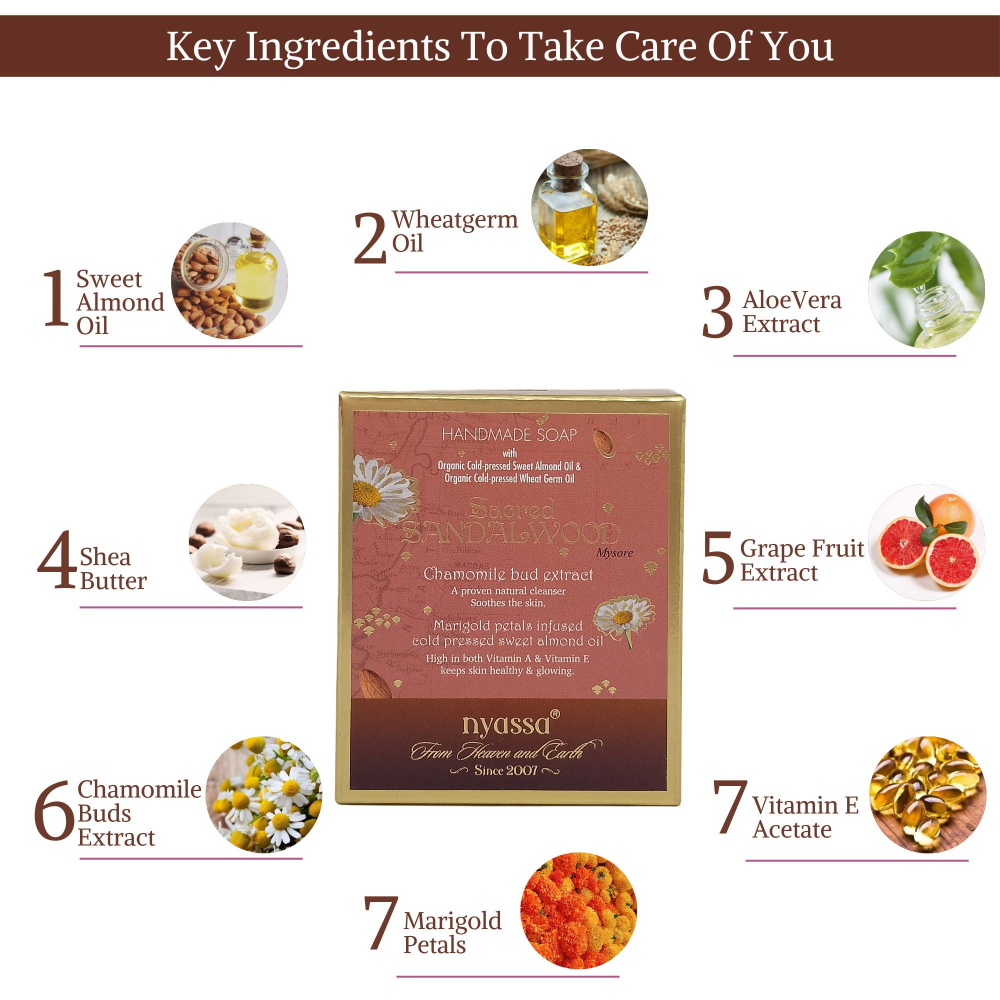Nyassa Sacred Sandalwood Handmade Soap | Grocsy