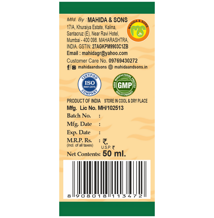 Mahida's Kalonji Oil For Hair Growth, Hair Fall & Glowing Skin Oil | Grocsy
