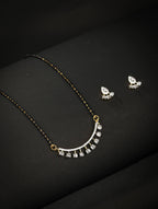 Priyaasi Women American Diamond Gold-Polished Mangalsutra Set - Noz2Toz