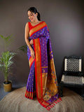 Joban Fashion Red Butti Kanchipuram silk Sarees | Grocsy