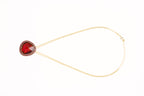 Gold-Polished Alloy Assymetric Stone Studded Pendant Necklace - The Pari | Grocsy