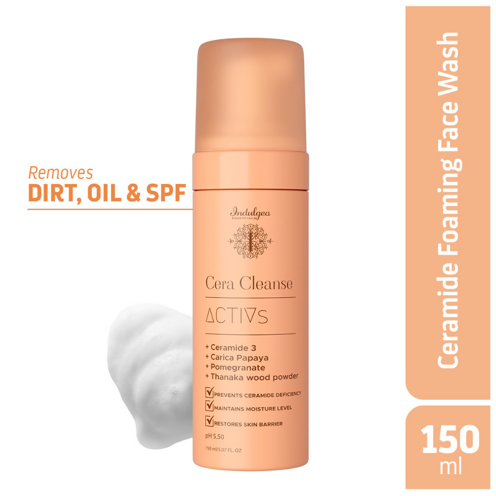 Indulgeo Essentials Cera Cleanse - Ceramide Foaming Face Wash | Grocsy